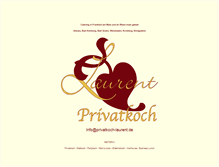 Tablet Screenshot of privatkoch-laurent.de